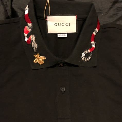 gucci polo snake fake|gucci polo shirt snake collar.